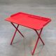 Vintage 80s red fiberglass desk