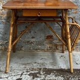 Louis Sognot rattan desk