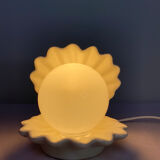 Vintage white shell lamp