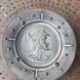 Decorative plate of a Greco-Roman soldier, terracotta, vintage