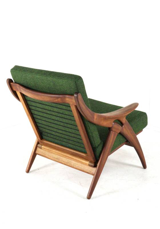 De Ster "Knoop" - armchair 'Glane' mid century modern Dutch Design in teak