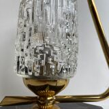Marble table lamp and chiseled glass