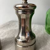 Silver-plated salt and pepper shakers