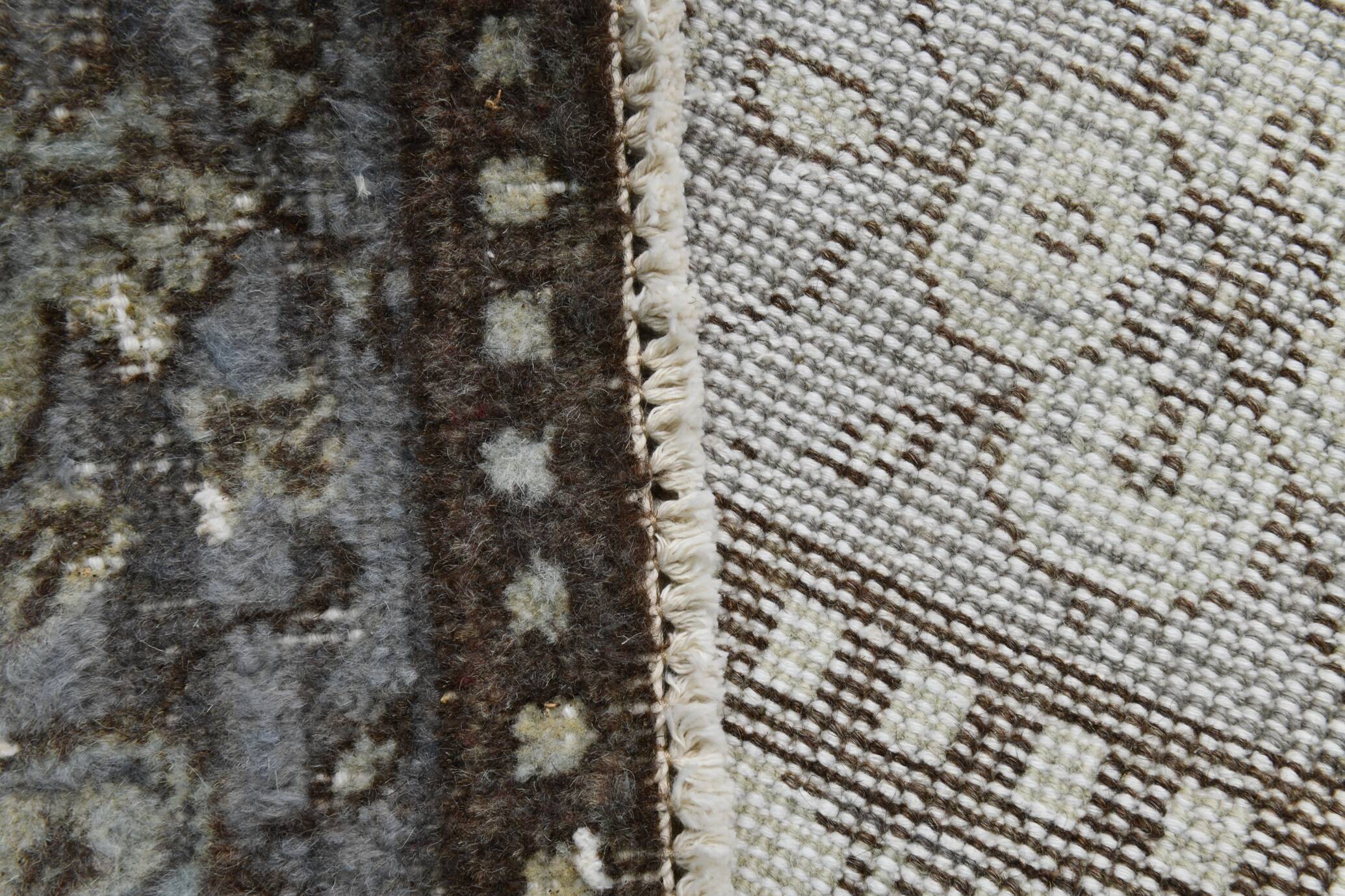 Light Green & Brown Floral Persian Rug, 181x285Cm