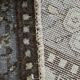Tapis persan floral vert clair et marron