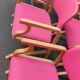 Série de fauteuils vintage thermo plié