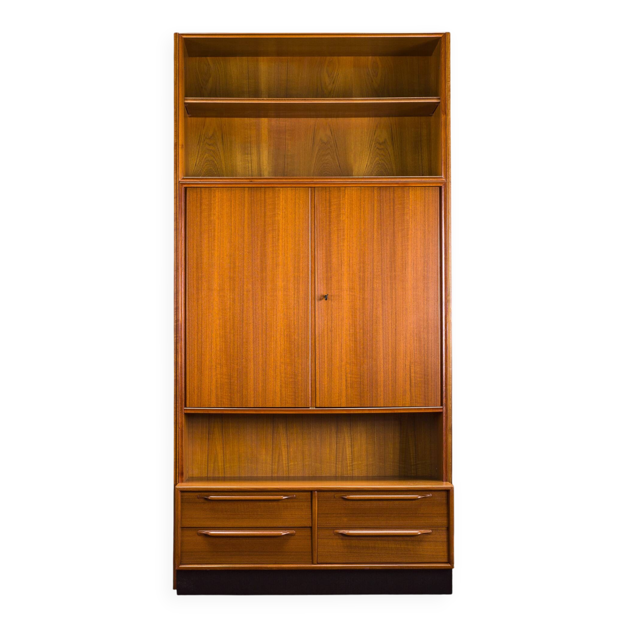 Large Vintage Cabinet in Teak by Heinrich Riestenpatt, 1960