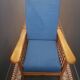 Old morris armchair marked potacol wood teak 1960 vintage