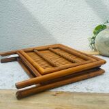 Foldable Bamboo Magazine Rack