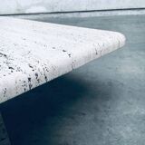 Italian Travertine Square Coffee Table, 1970s
