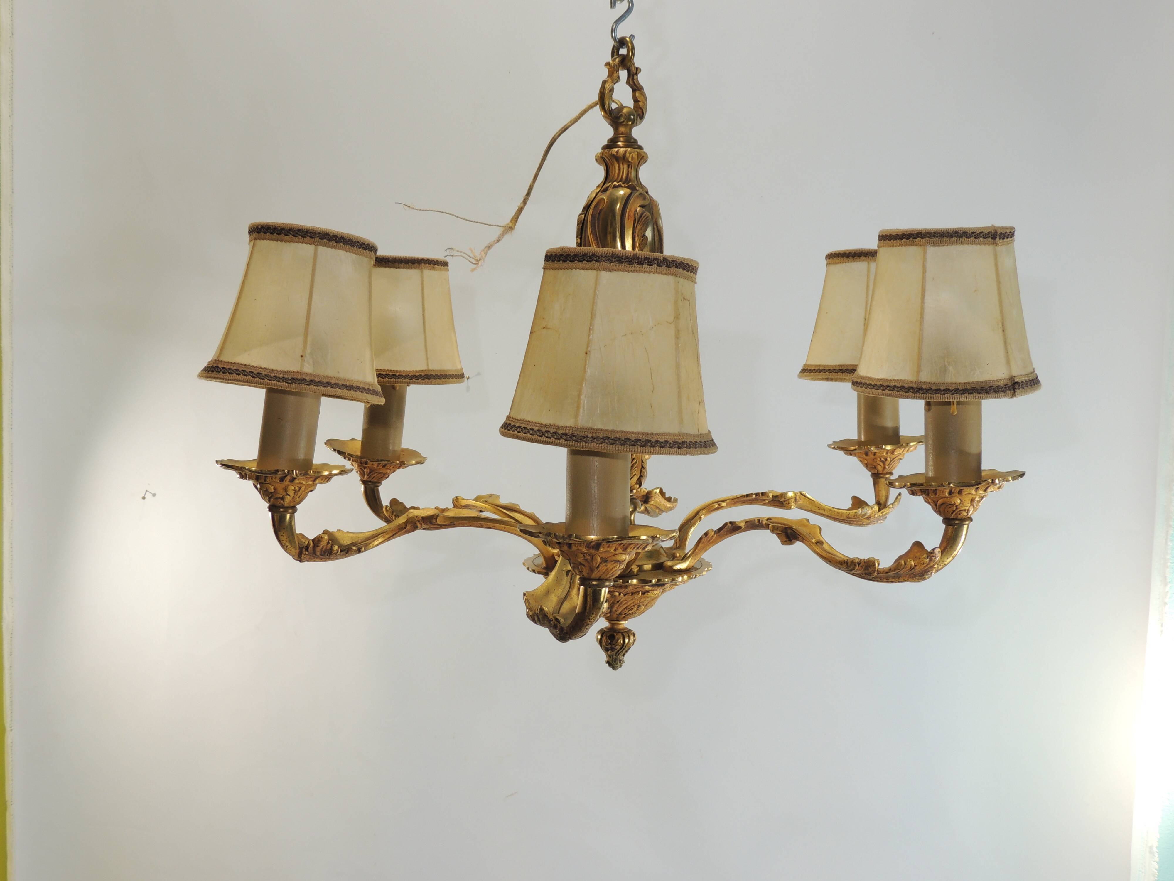 Vintage bronze chandelier