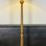 French floor lamp in fluted and gilded wood, Louis XVI style, twentieth century