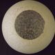 French vintage white Clichy glass ball-shaped replacement shade for lamps.