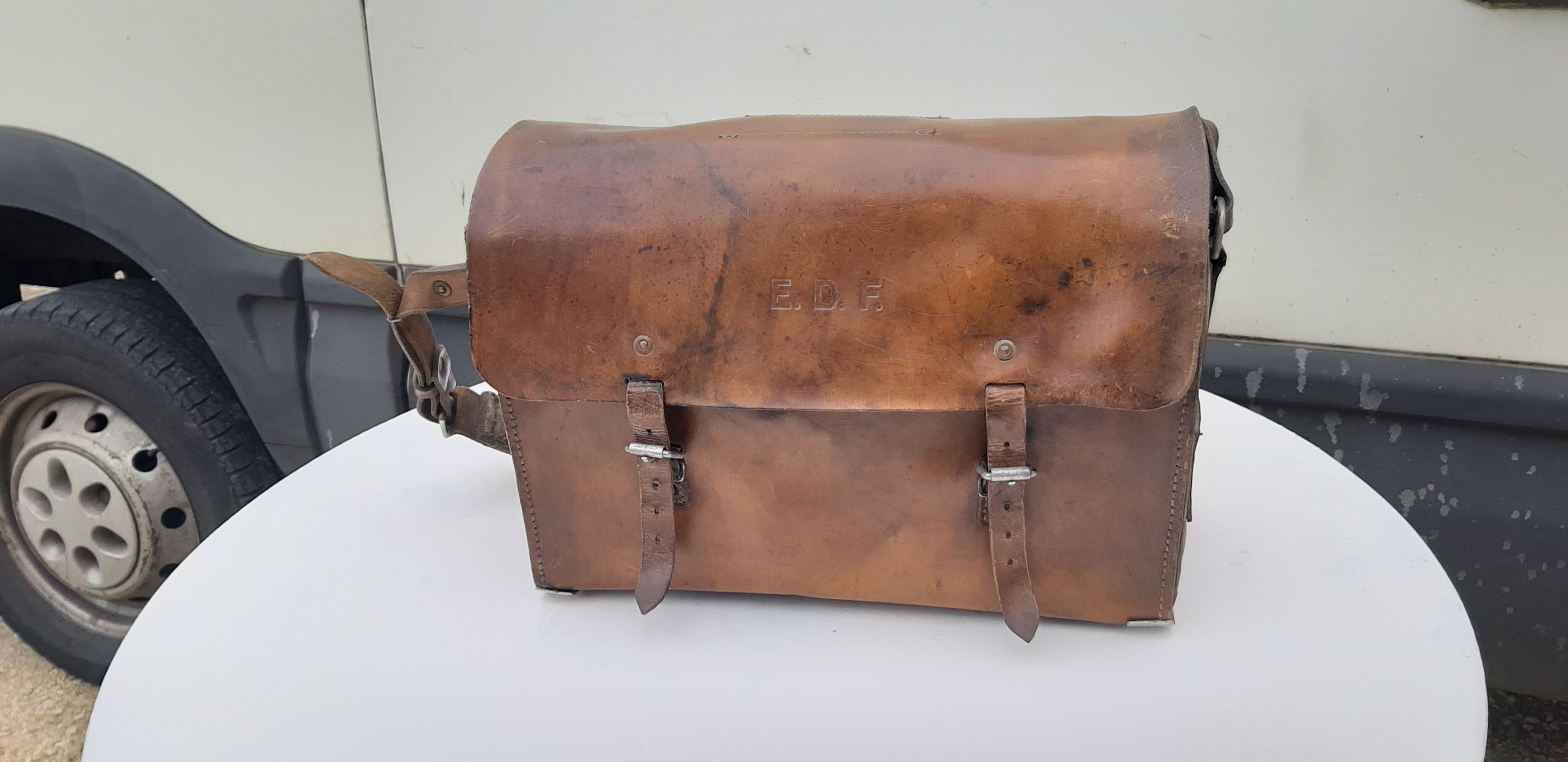 Edf leather work bag