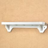 Etagère murale Art déco en porcelaine blanche