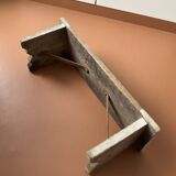 Old solid wood foot step
