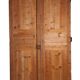 Double leaf interior door in late 18th century fir