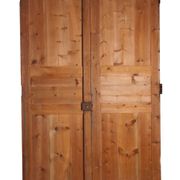 Porte double vantaux d'intérieur en sapin  fin 18eme
