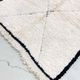 Beni Ouarain Moroccan Berber carpet with diamonds engraved in the weft 2.18x1.21m