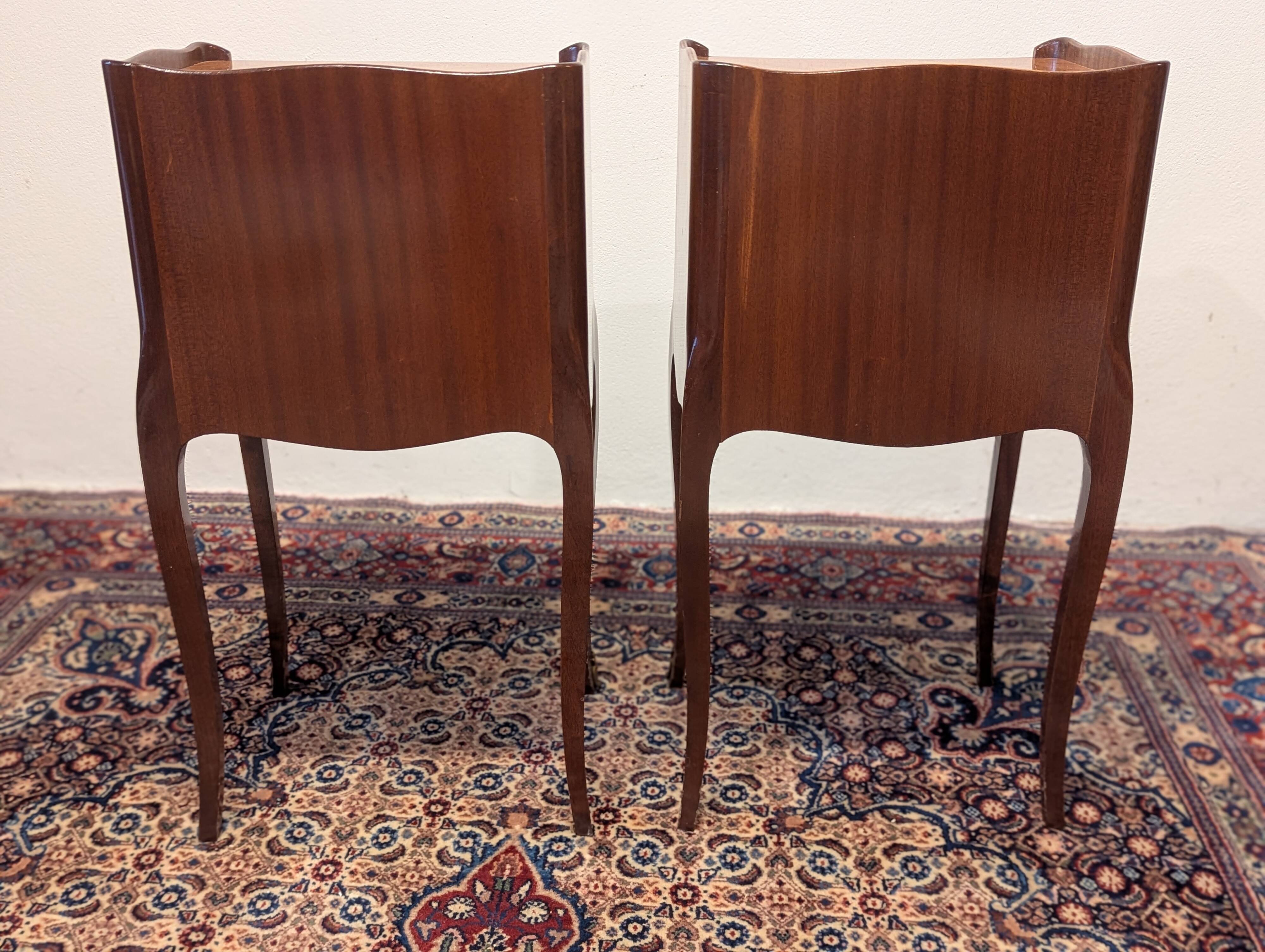 Pair of Louis XV style bedside tables