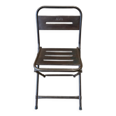 Chaise industrielle en métal pliante