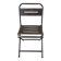 Folding industrial metal chair