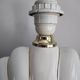 Pied de lampe coquillage en céramique et métal doré- vintage