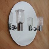 Mirror with sconces, 1980s