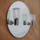 Mirror with sconces, 1980s