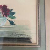 Arthur Chaplin watercolour painting still life bouquet of flowers