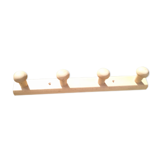 Wooden coat rack wall hook
