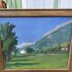 Painting signed F. Fraeuly 1914 – Countryside landscape