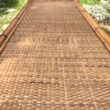 Vintage rattan library