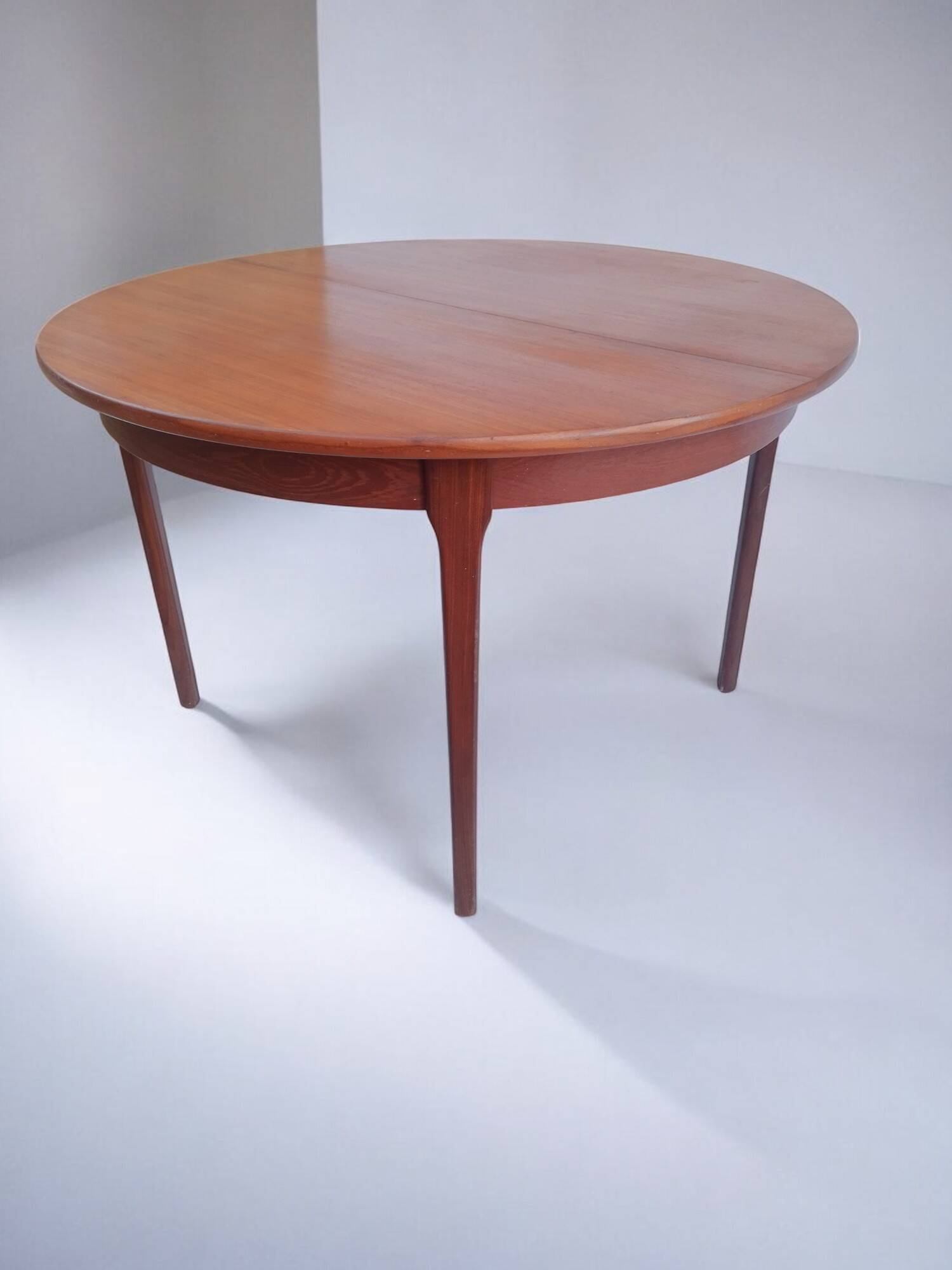 Vintage round teak table from the 60s