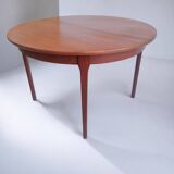 Vintage round teak table from the 60s