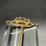 Glass and metal frame