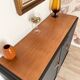 Buffet vintage noir mat et bois brut