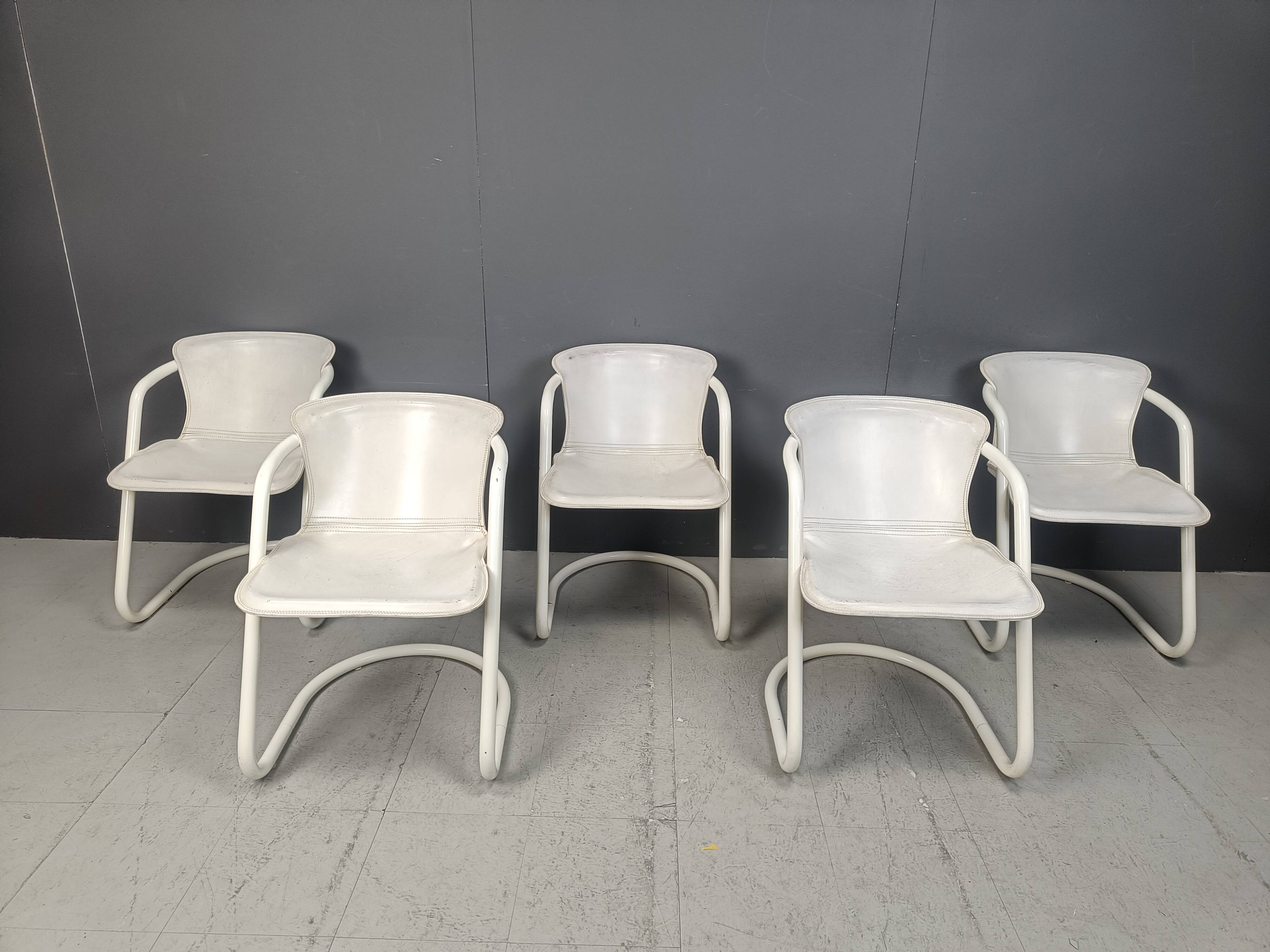 Vintage dining chairs by Metaform, set of 5 - 1970s