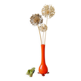 Orange opaline soliflore vase