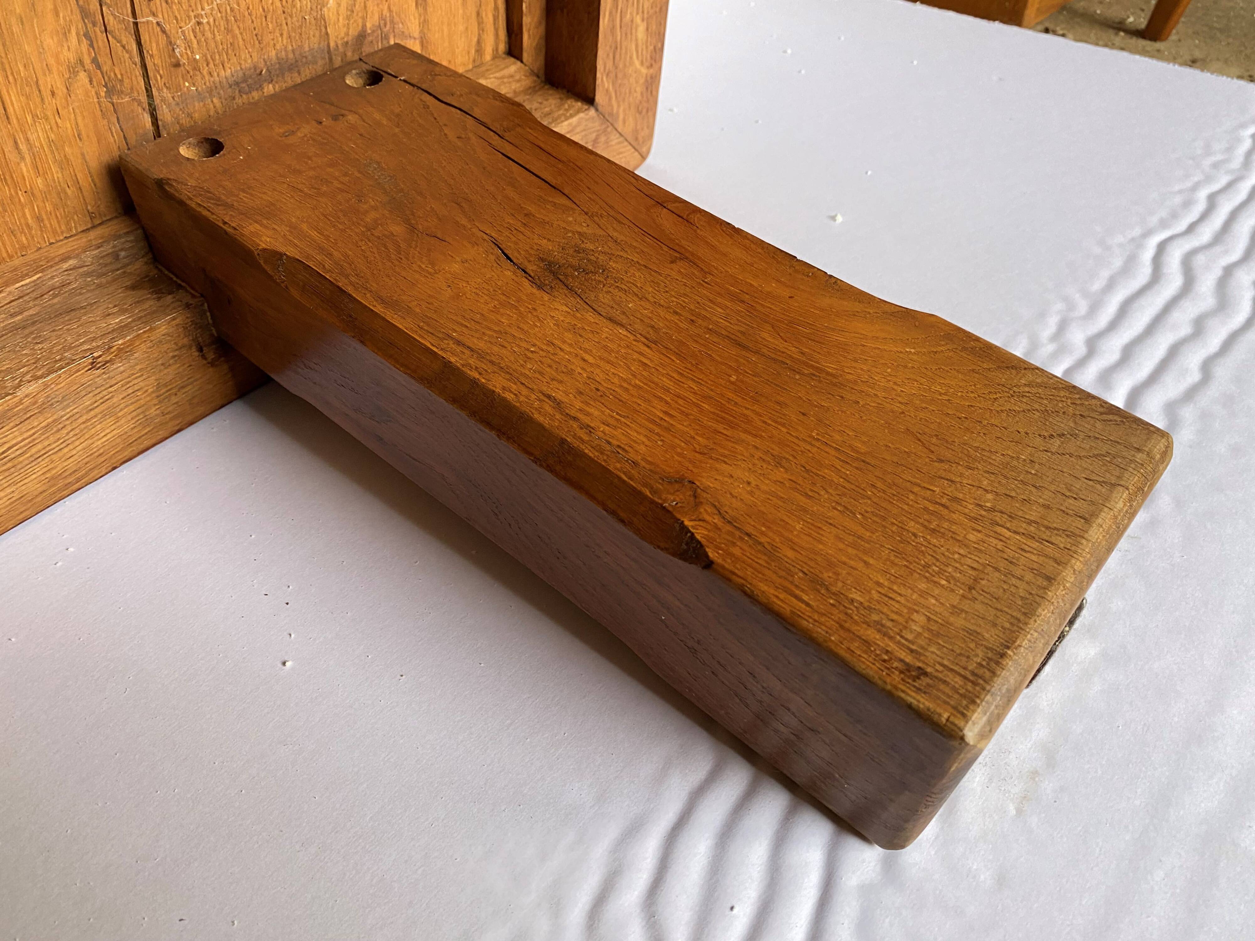 Rustic solid oak farmhouse coffee table 1950