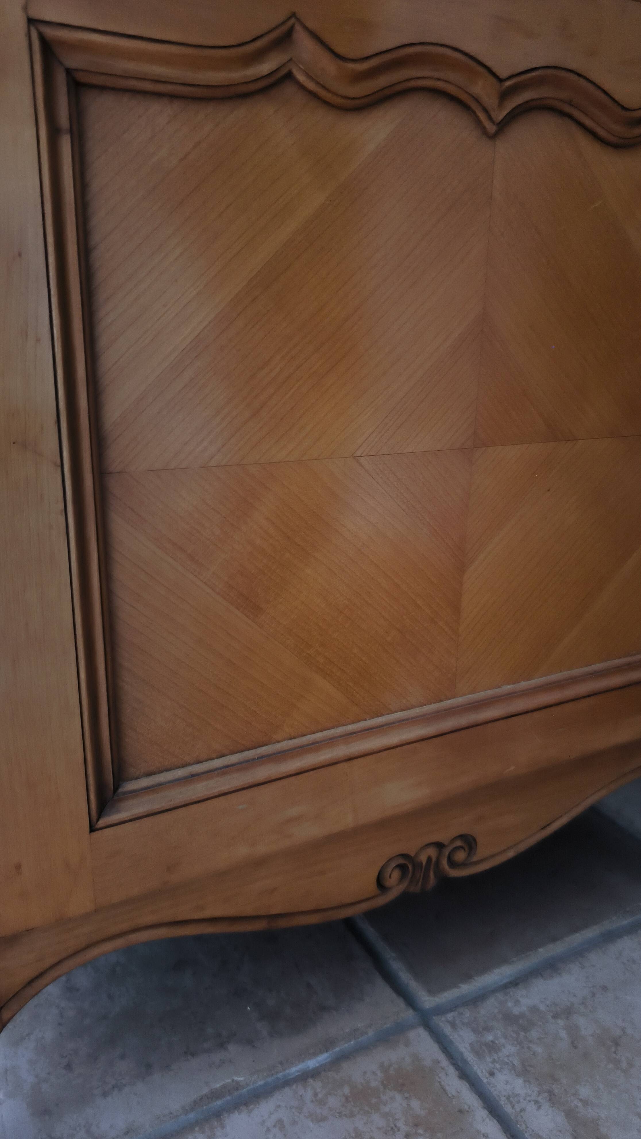 Antique solid wood display cabinet