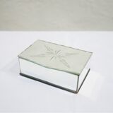 Art Deco jewelry box in beveled glass