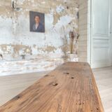 Table basse primitive en bois massif