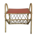 Rattan magazine door and red top