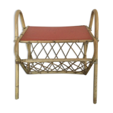 Rattan magazine door and red top
