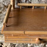 Wall mirror - 1 rattan drawer