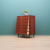 Teak chest of drawers, Danish design, 1970s, made in Denmark