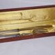 Art Deco silver plated lamb cutlery