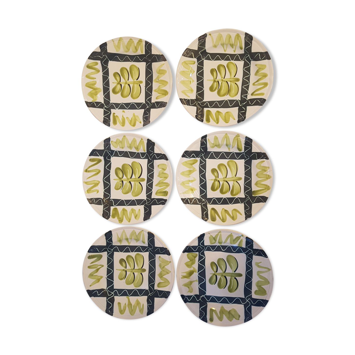 Vintage dessert plates Pornic