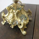 Pair of bronze candelabras and brass bobèches